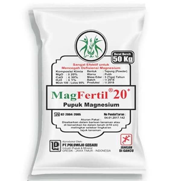 Pupuk Anorganik (Dolomit) Magfertil 20+ Untuk Pertanian